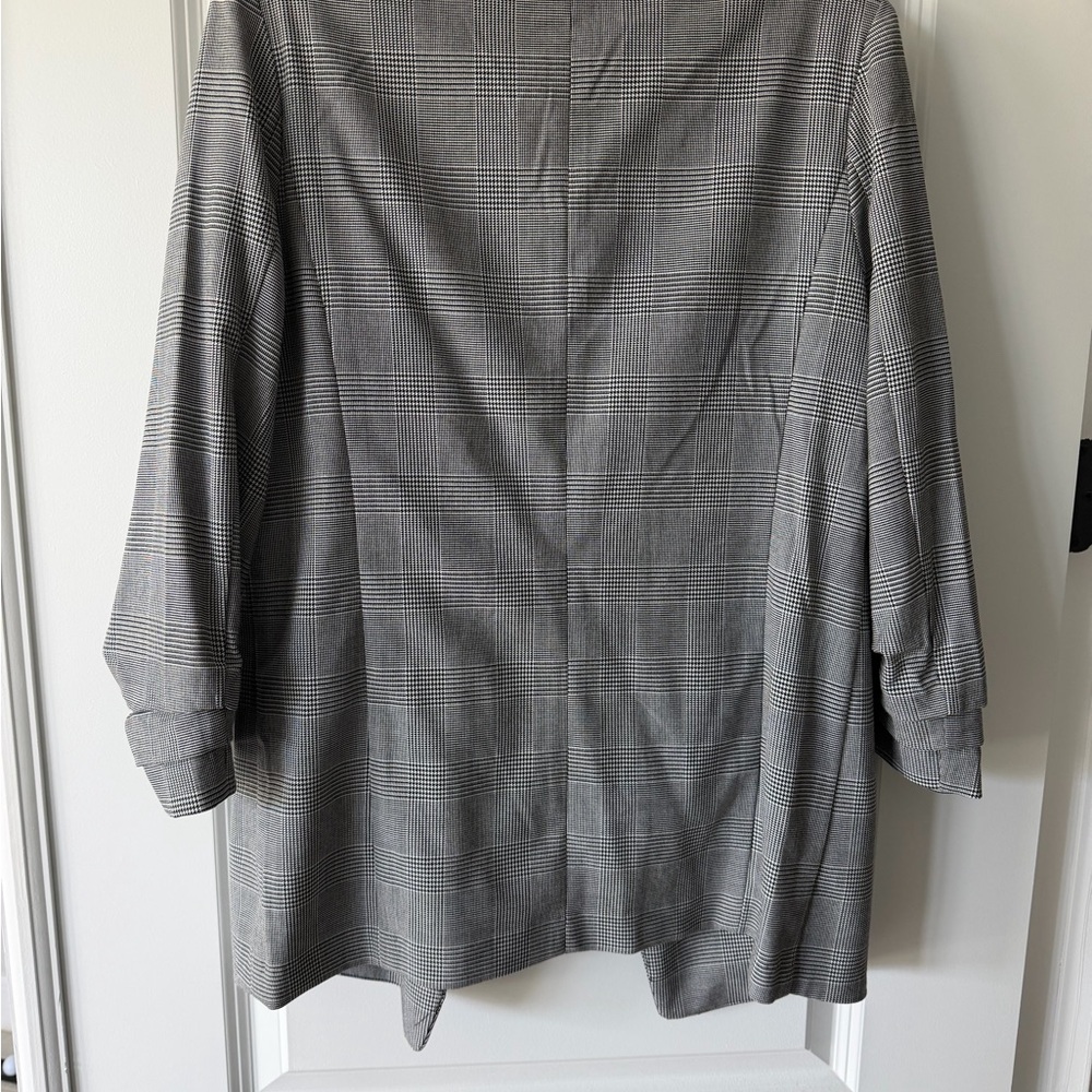 Philosophy Gray Checkered Blazer - image 4